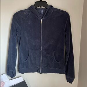 GAP Vintage Navy French Terry Zip Hoodie y2k women’s size medium